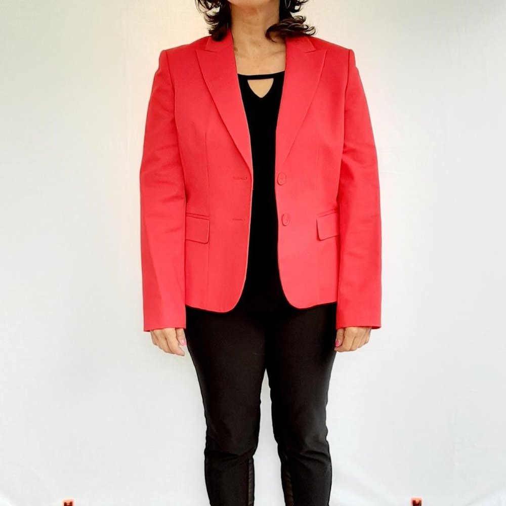 Kasper Separates Lipstick Red Blazer 8P